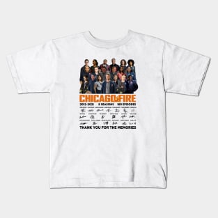 Chicago Fire Tv Series 2021 2021 8 Seasons 180 Episodes Signatures Kids T-Shirt